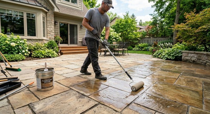 Flagstone Sealing in Puyallup, WA